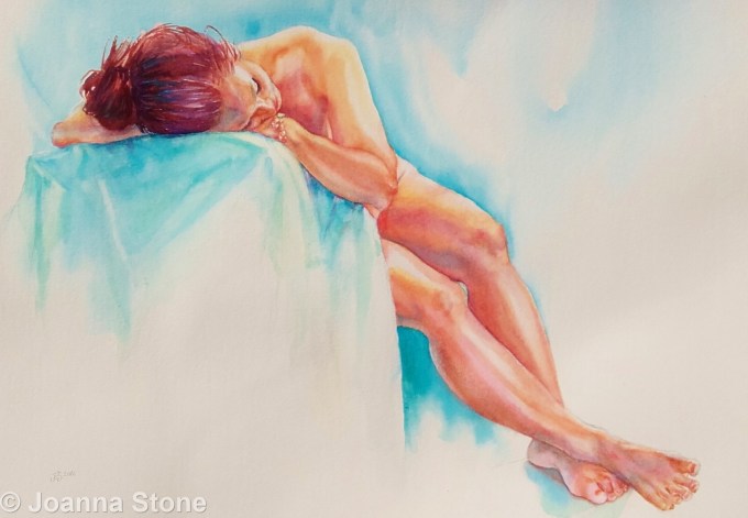 Kind of Blue, watercolour, 2016